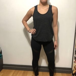 American Eagle Outfitters Grey Racerback Tank Top